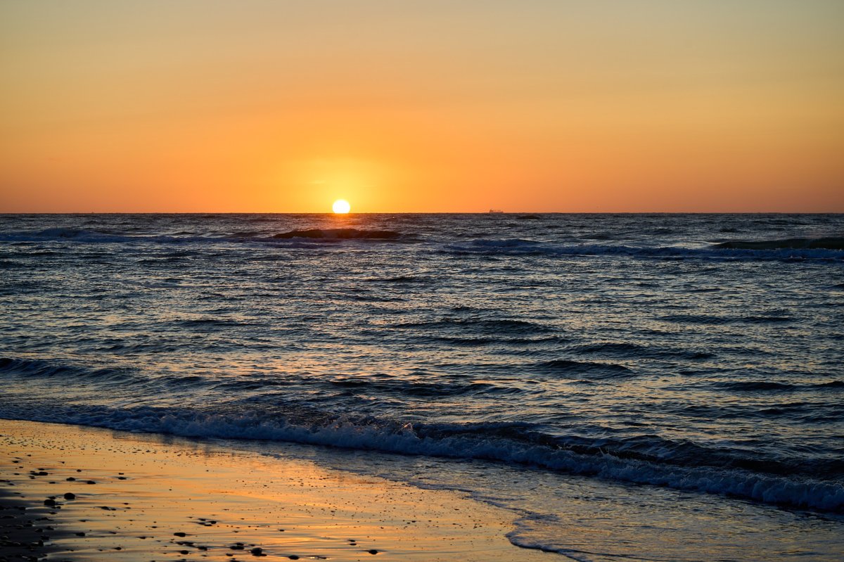 Sonnenuntergang an den Nordstrand